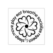 Wellness Wheel Rubberstempel (Afrduk)