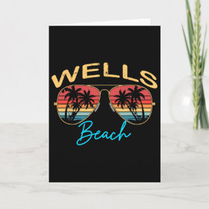 Wells Beach Maine Mannen Vrouwen Souvenir Surfplan Kaart