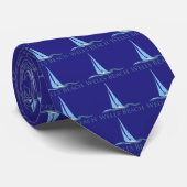 Wells Beach - Sailing Design. Stropdas (Opgerold)