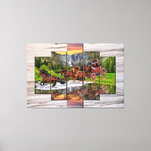 WELLS FARGO STAGECOACH CANVAS AFDRUK (Voorkant)