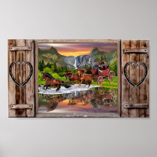 WELLS FARGO STAGECOACH POSTER (Voorkant)