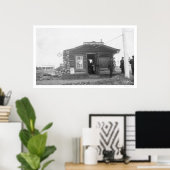 Wells Fargo Tanana Alaska 1909 Poster (Thuiskantoor)