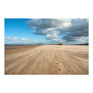 Wells naast het strand van het Zee Foto Afdruk