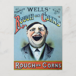 Wells Rough on Corns Advertisement Briefkaart