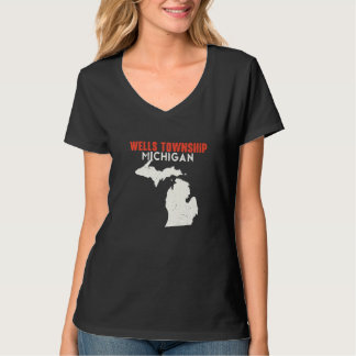 Wells township Michigan USA State America Travel M T-shirt