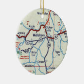 Wellsboro PA Keramisch Ornament (Rechts)