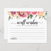 Welnu, wenst de Kaart van de Bride en van de Groom (Voorkant / Achterkant)