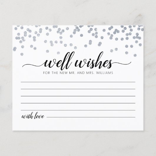 Welnu, wenst de Kaart van de Bride en van de Groom (Voorkant)