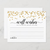 Welnu, wenst de Kaart van de Bride en van de Groom (Voorkant / Achterkant)