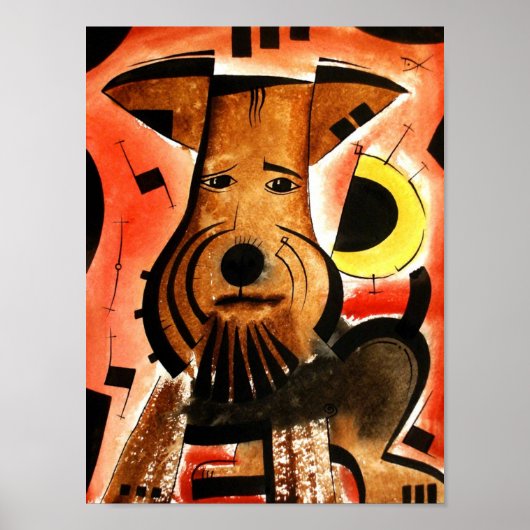 Welsh/ Airedale Terrier dk_2005aug8d Poster (Voorkant)