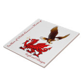 Welsh-American Collector's Tile Tegeltje (Zijkant)