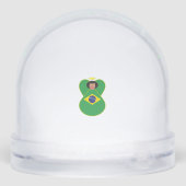 Welsh Angel Hanukkah Flag Personalized Sneeuwbol (Achterkant)