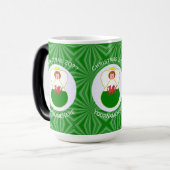 Welsh Angel Kerstvlag gepersonaliseerd Magische Mok (Voorkant links)