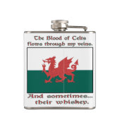 Welsh Blood of Celts and Whiskey Heupfles (Achterkant)