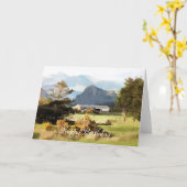 WELSH BOERDERIJ EN MOUNTAIN LANDSCHAP KAART (Gele Bloem)