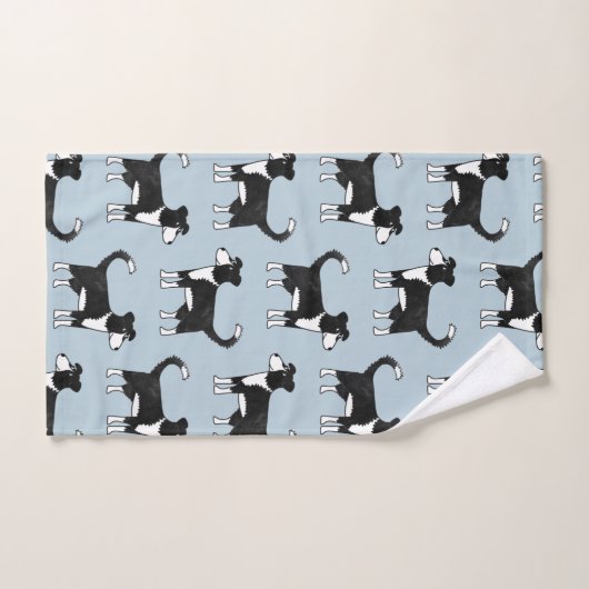 Welsh Border Collie Sheep Dog Blue Bad Handdoek (Handdoek)
