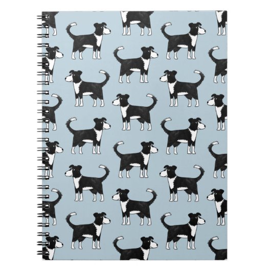 Welsh Border Collie Sheepdog Cute Pattern Notitieboek (Voorkant)