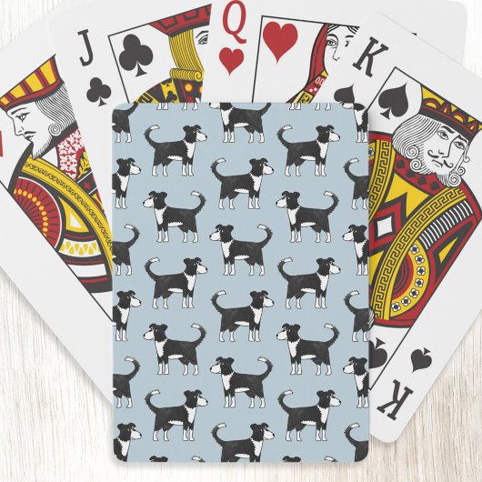 Welsh Border Collie Sheepdog Pattern Pokerkaarten