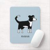 Welsh Border Collie Sheepdog Personalized Muismat (Met muis)