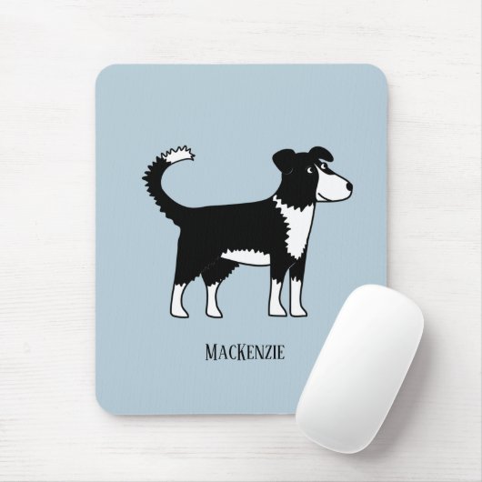 Welsh Border Collie Sheepdog Personalized Muismat (Met muis)