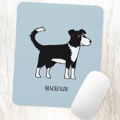 Welsh Border Collie Sheepdog Personalized Muismat