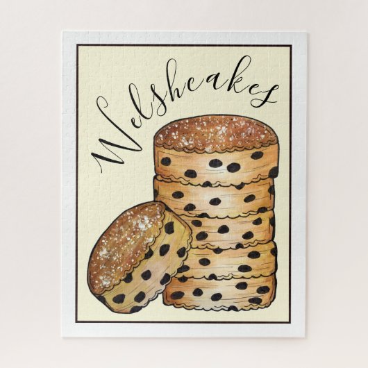 Welsh Cakes Welshcakes Bakestones UK Legpuzzel (Verticaal)