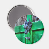 Welsh Cast Iron Dragon Head Deurklopker Magneet (Voorkant / Achterkant)