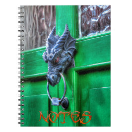 Welsh Cast Iron Dragon Head Deurklopker Notitieboek