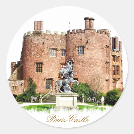 WELSH CASTLES RONDE STICKER (Voorkant)