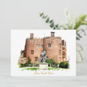 WELSH CASTLES-uitnodiging (Staand voorkant)