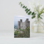 WELSH CASTLES VISITEKAARTJE (Staand voorkant)