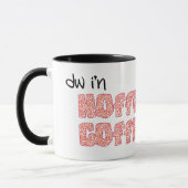Welsh Coffee Mok: Hoffi Coffi rood pinwheel patroo Mok (Links)