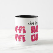 Welsh Coffee Mok: Hoffi Coffi, roze en Sinaasappel Mok (Midden)