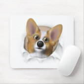 Welsh Corgi 1 Busting Out Muismat (Met muis)