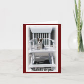 Welsh Corgi Bedankt Opmerking Kaart (Voorkant)