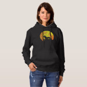Welsh Corgi Cardigan Dog And Moon Halloween Costum Hoodie (Voorkant volledig)