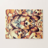 Welsh Corgi Cardigan Naadloos Legpuzzel (Horizontaal)