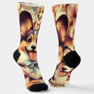 Welsh Corgi Cardigan Naadloos Sokken
