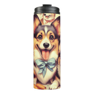 Welsh Corgi Cardigan Naadloos Thermosbeker