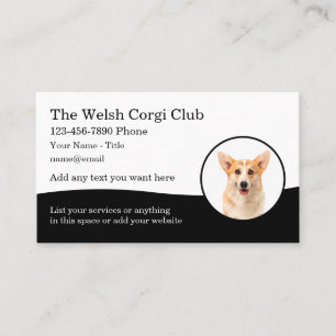 Welsh Corgi Chien race thème Cartes de visite