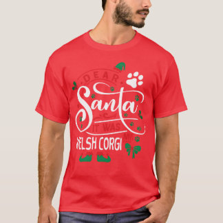 Welsh Corgi Dog Christmas Hondenras leuk cadeau T-shirt
