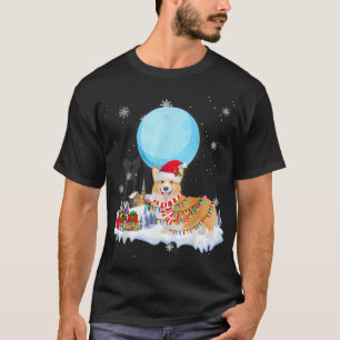 Welsh Corgi Dog Cute kerstlamles T-shirt