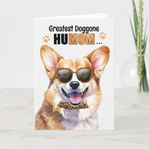 Welsh Corgi Dog Greatest HuMOM Moederdag Feestdagen Kaart