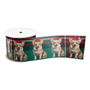 Welsh Corgi Dog Holiday Plaid Funny Christmas Lint