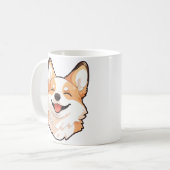 Welsh Corgi dog Koffiemok (Voorkant links)