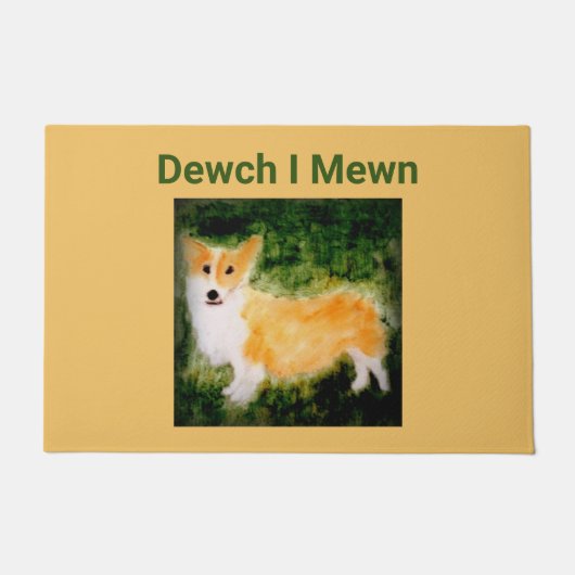 Welsh Corgi Dog Persoonlijk Deurmat (Voorkant)
