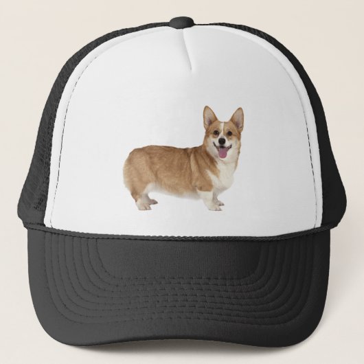 Welsh Corgi Dog Pet Animal Custom Trucker Hat (Voorkant)