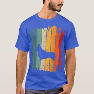 Welsh Corgi Dog Retro 70s 80s Corgi Lover T-shirt
