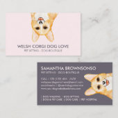 Welsh Corgi Dog Visitekaartje (Voorkant / Achterkant)