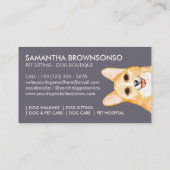 Welsh Corgi Dog Visitekaartje (Achterkant)